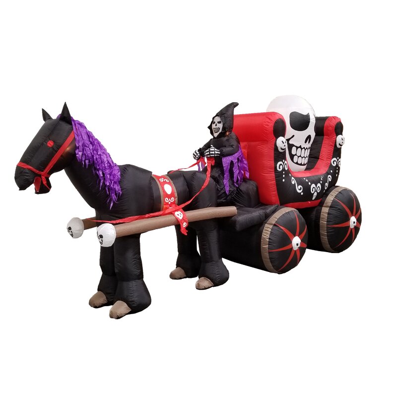 Halloween store carriage inflatable